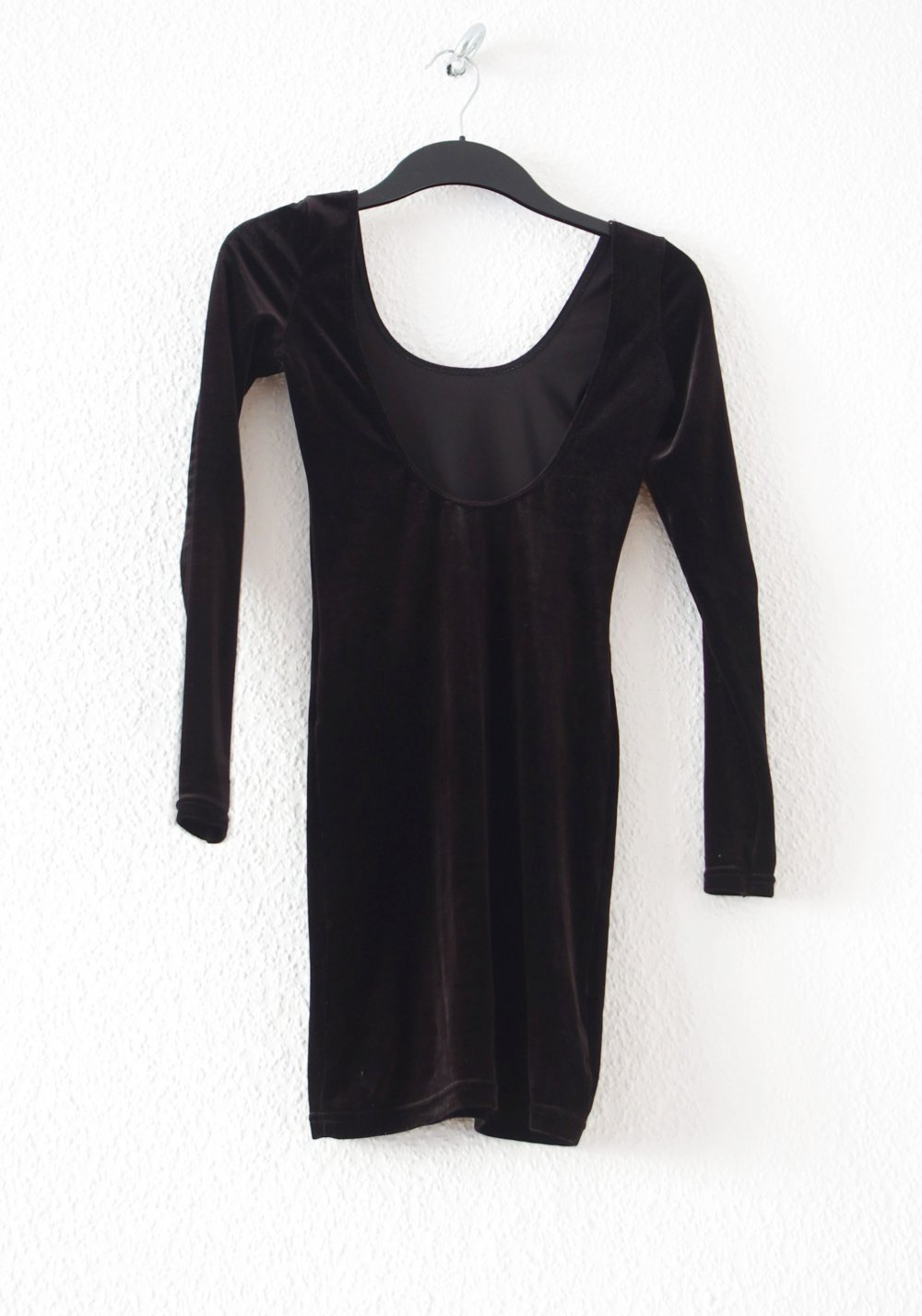 Rückenfreies American Apparel Samt Kleid Gr. S Festival Technobarbie y2k