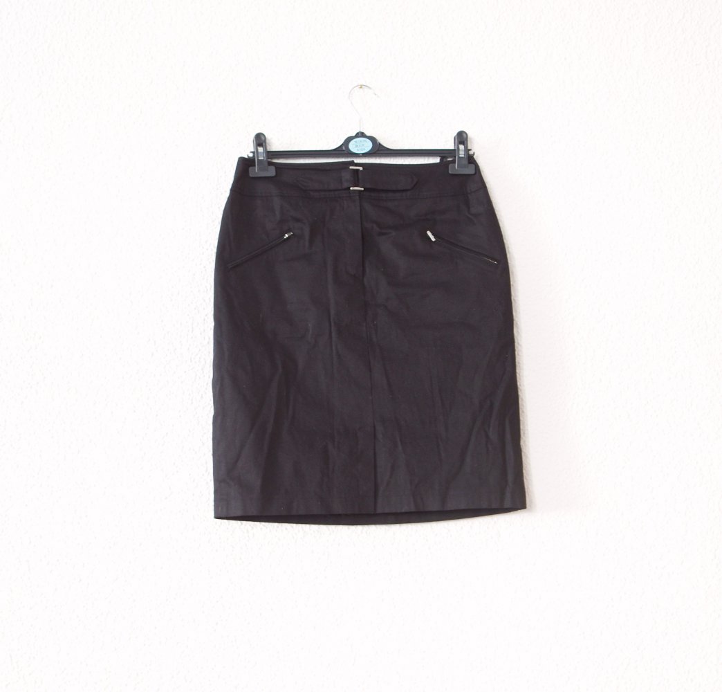 Eleganter schwarzer Bleistiftrock Gr. 38 M Business casual Frühling Herbst