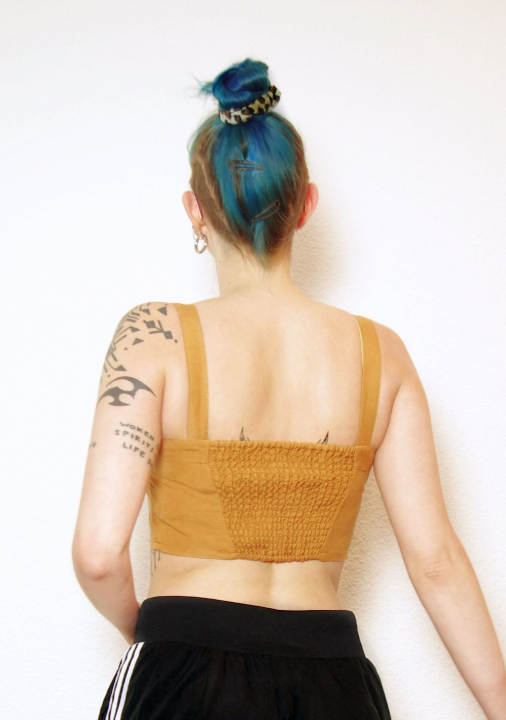 Technoelfen Superdry Bralet crop Top Gr. 38 40 M Rave Festival Pinup retro