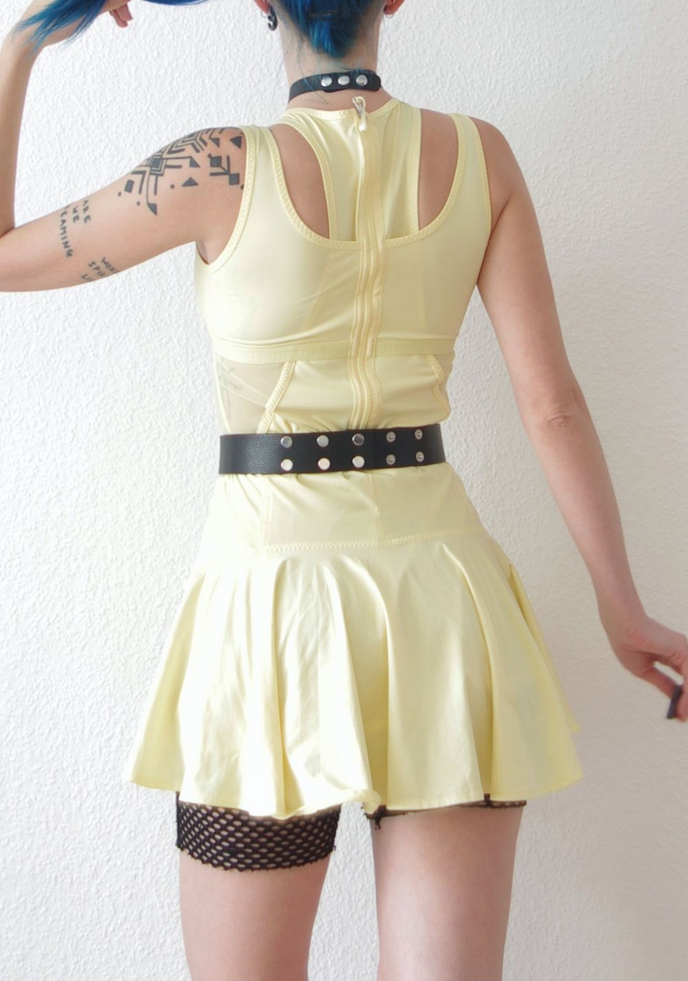 Adidas x Stella McCartney Logo Track Kleid (NP: 98€) Gr. 36 38 S Cutouts Skater Technobarbie Berghain