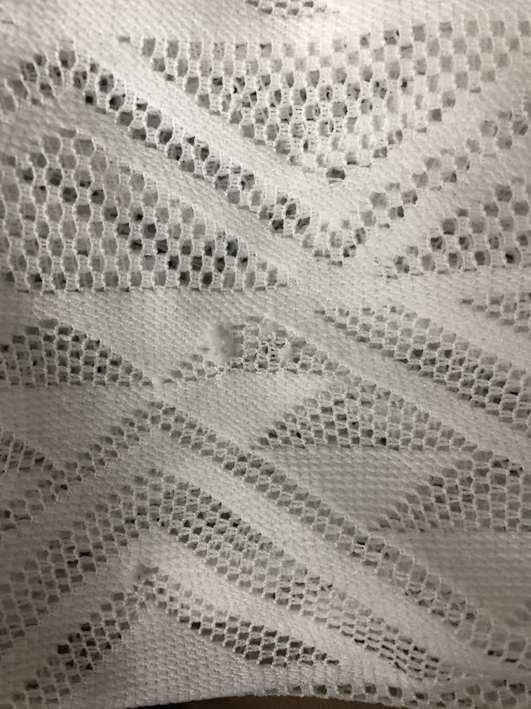 Weißes transparentes Top