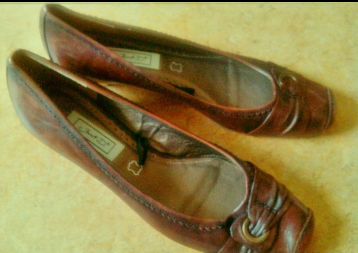 Damen Echt Leder Schuhe Pumps Ballerina Gr. 40