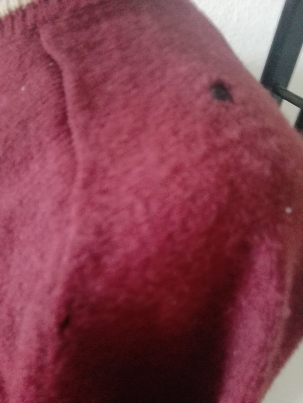 Polo Strick Woll Pullover Gr M 
