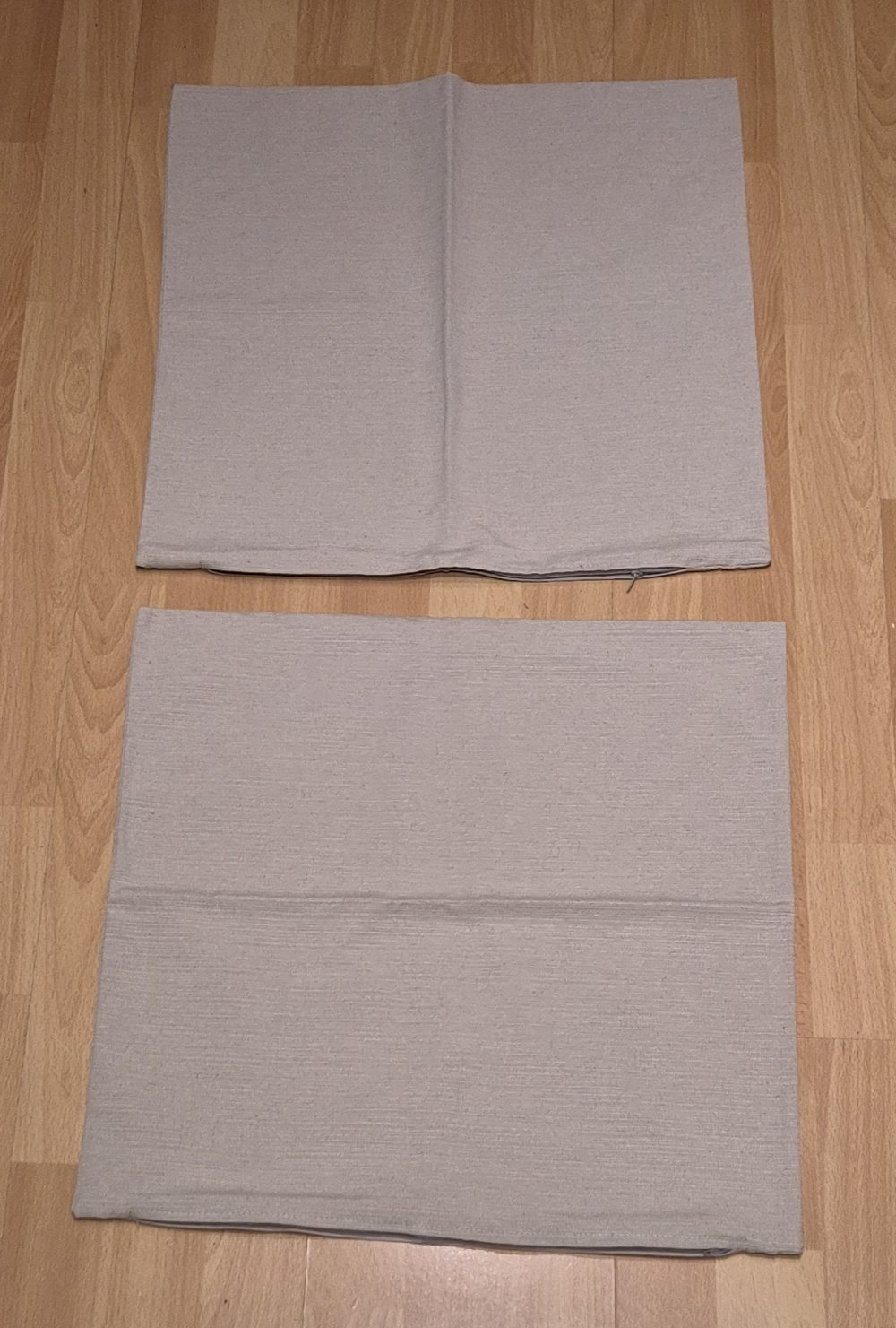 Kissenbezüge 46 cm x 46 cm beige