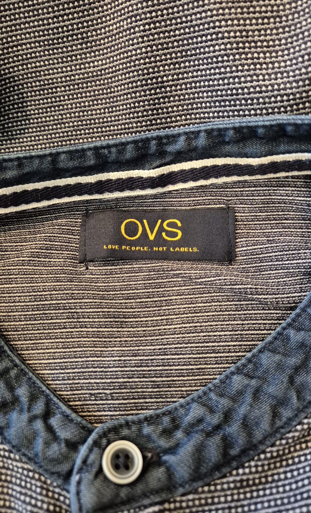 OVS T-Shirt blau weiß Gr L
