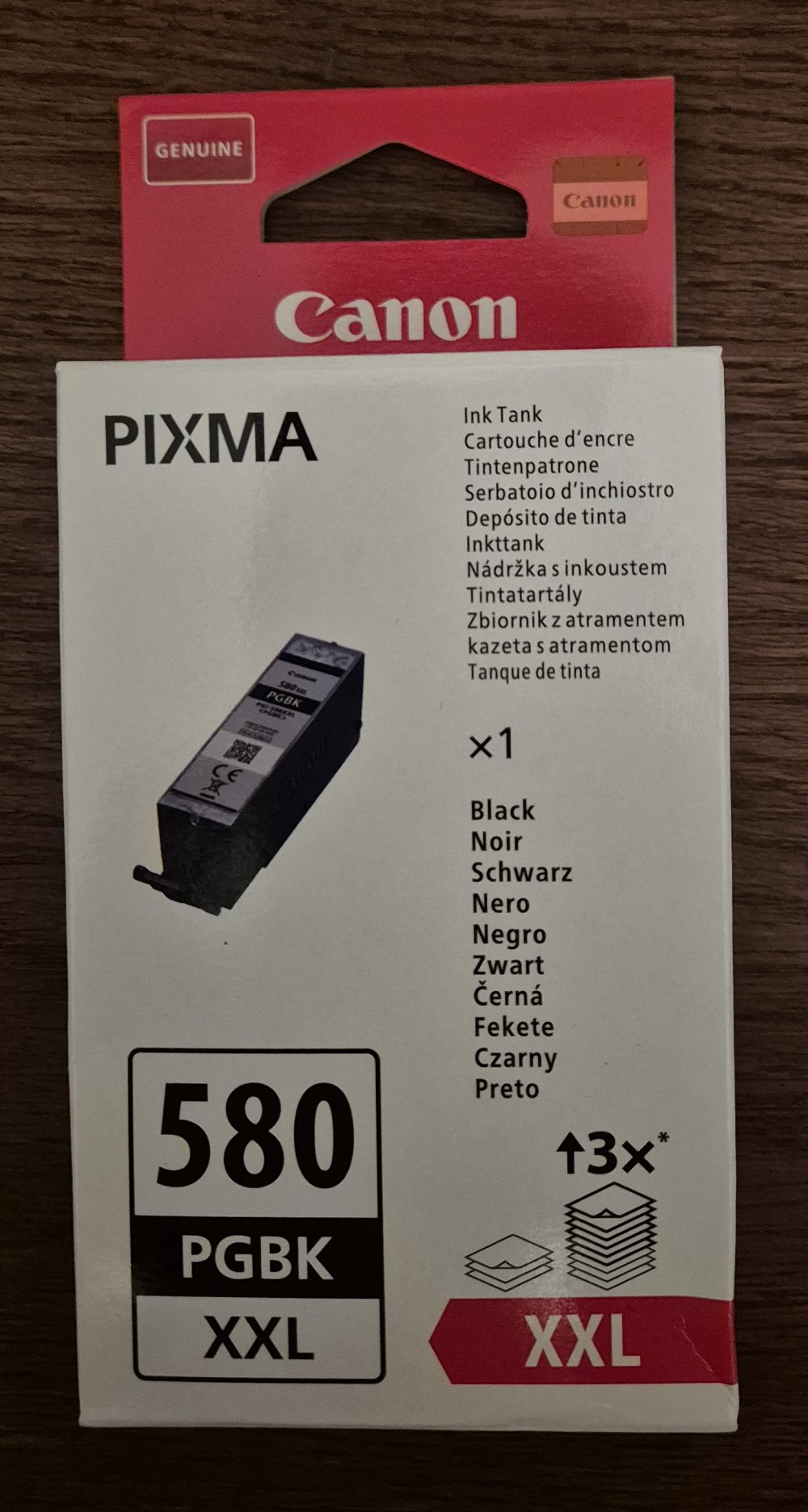 5 Tintenpatrone Canon PGI-580 PGBK XXL Pigment schwarz NEU ungeöffnet