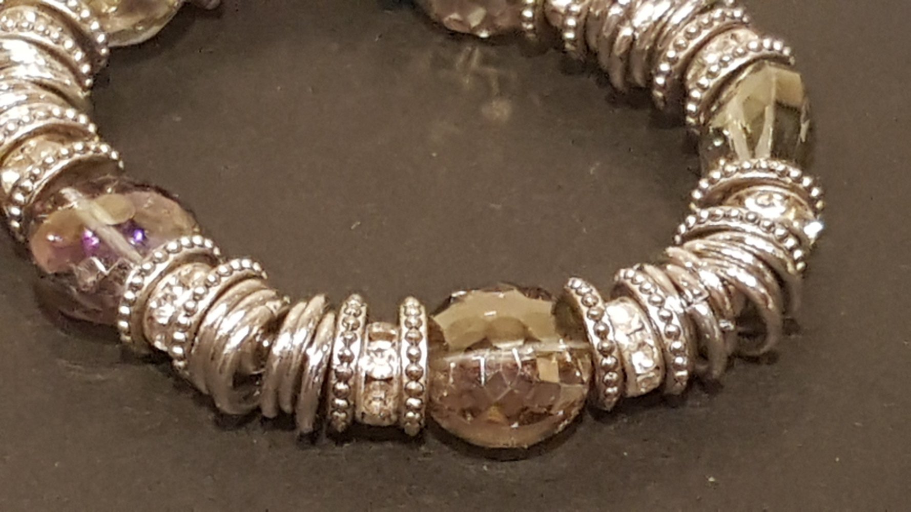 Armband silber braun, Modeschmuck