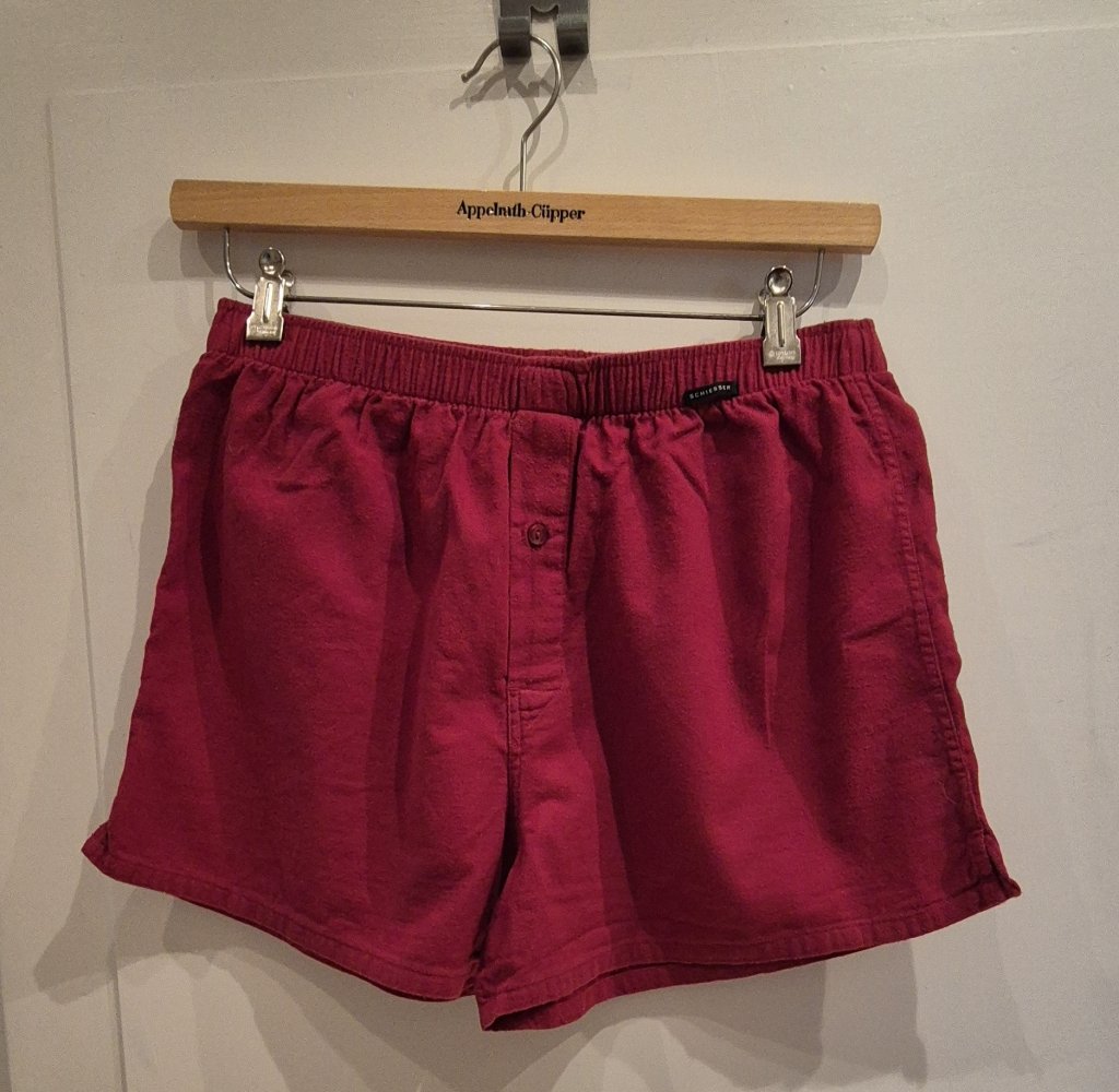 Schiesser Schorts Boxershorts Flanell rot Gr L