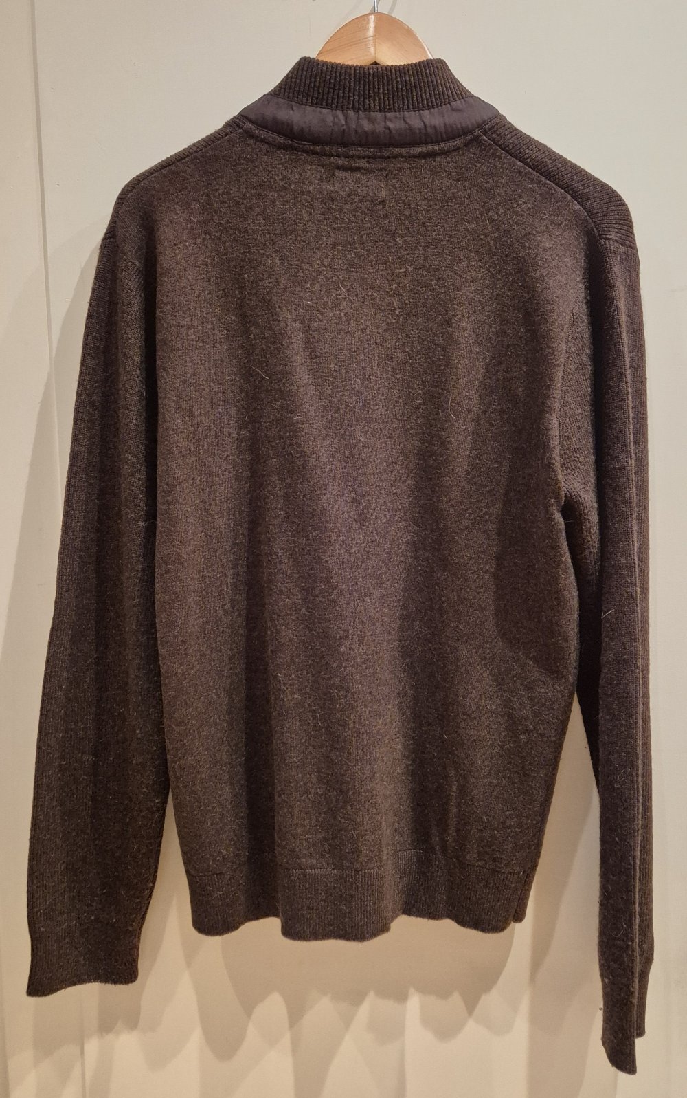 Charles Vögele Pullover Strick  Half Zip braun Gr M
