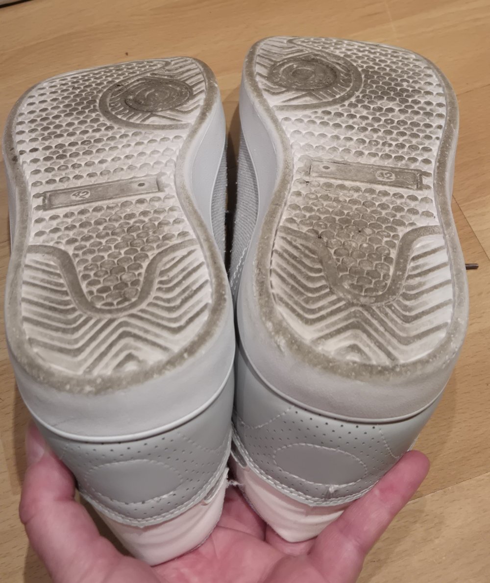 OVS Sneaker Stoffschuhe grau blau Gr 42