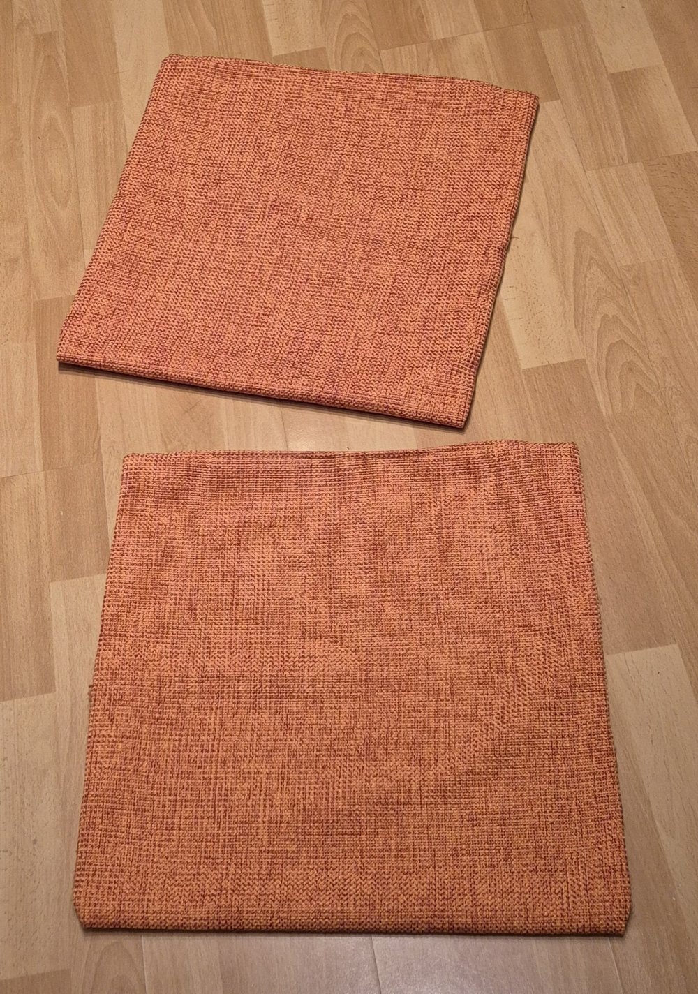 2 Kissenbezüge Kissenhüllen orange 47 cm x 47 cm