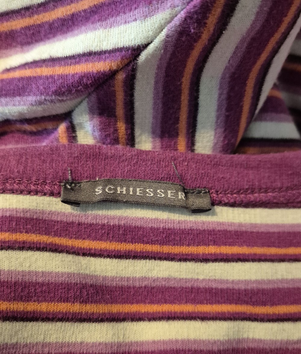 Schiesser Nachthemd gestreift pink orange Gr 40