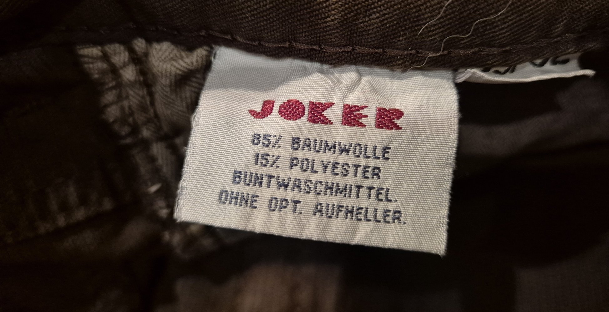 Joker Harlem Walker Cordhose braun Gr 33 / 32