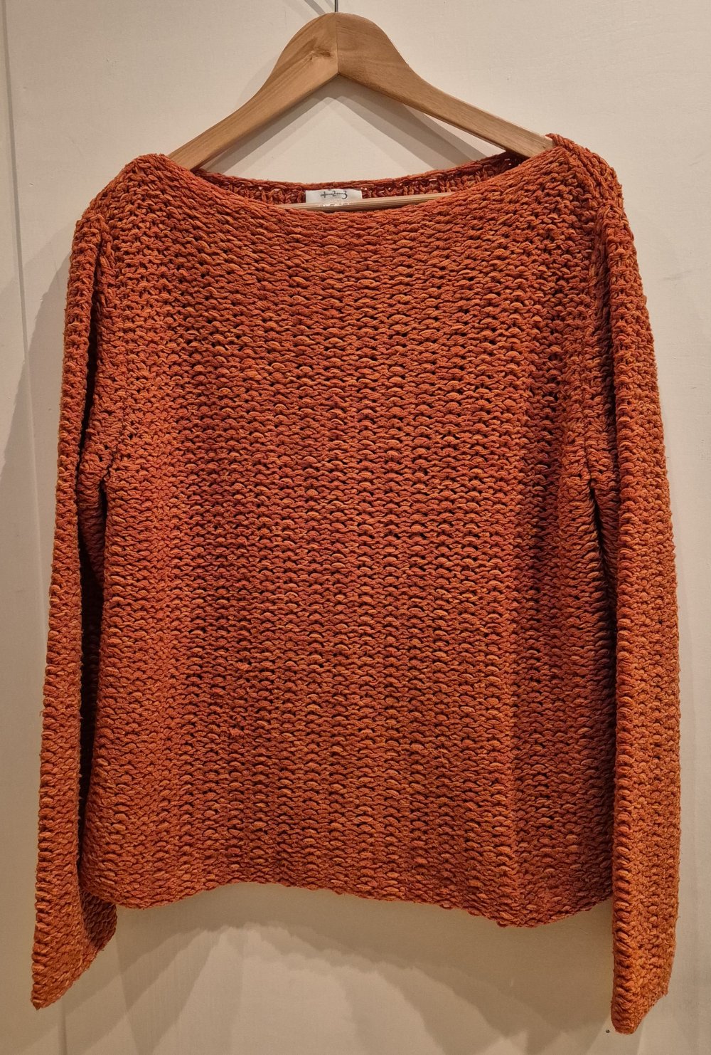 1.2.3. un deux trois paris Pullover Strick orange Gr 42 / 44