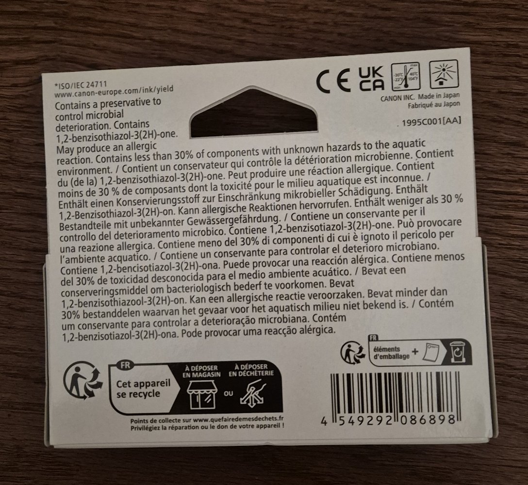 4 Tintenpatrone Canon CLI-581C XXL blau - NEU und ungeöffnet