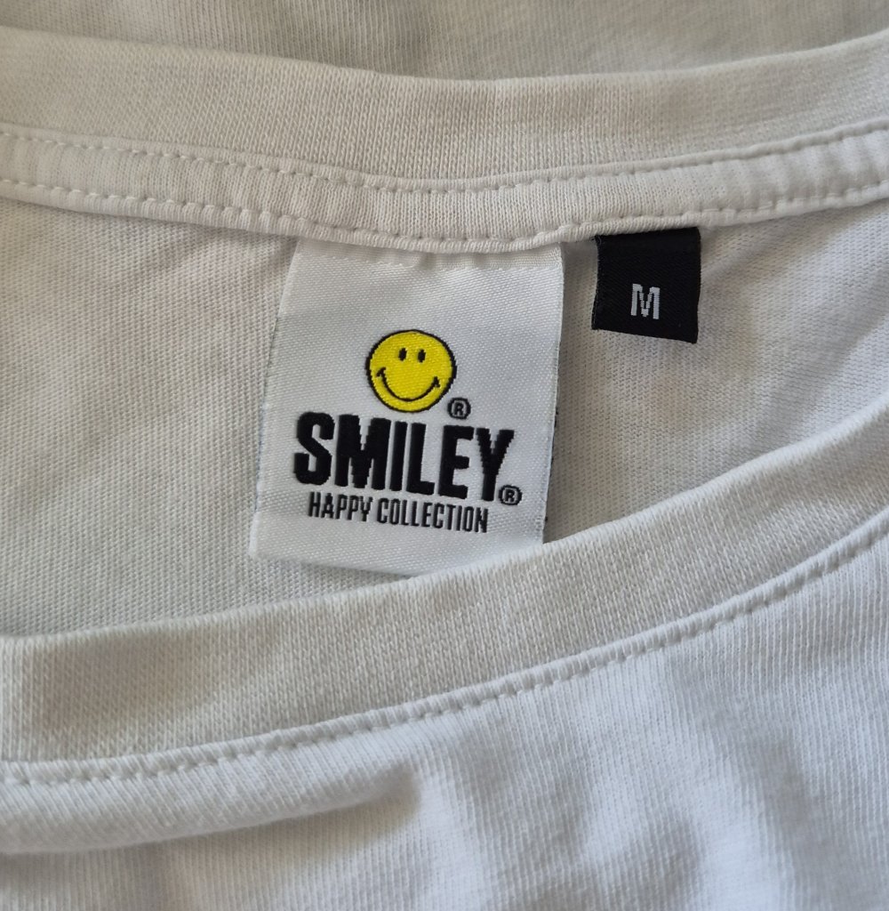 Smiley T-Shirt No rules weiß Gr M