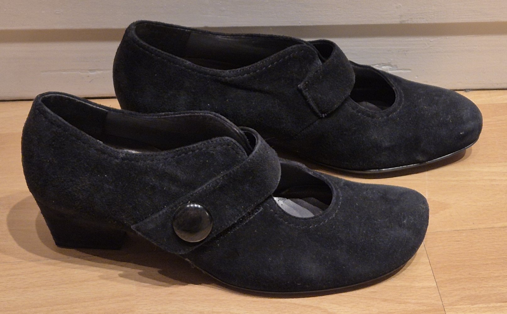 ARA Pumps Schuhe Wildleder schwarz Gr 41