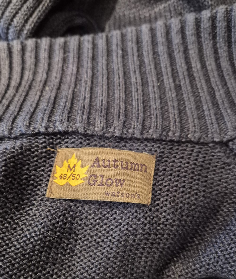 Watson's Autumn Glow Pullover Strick blau Gr M