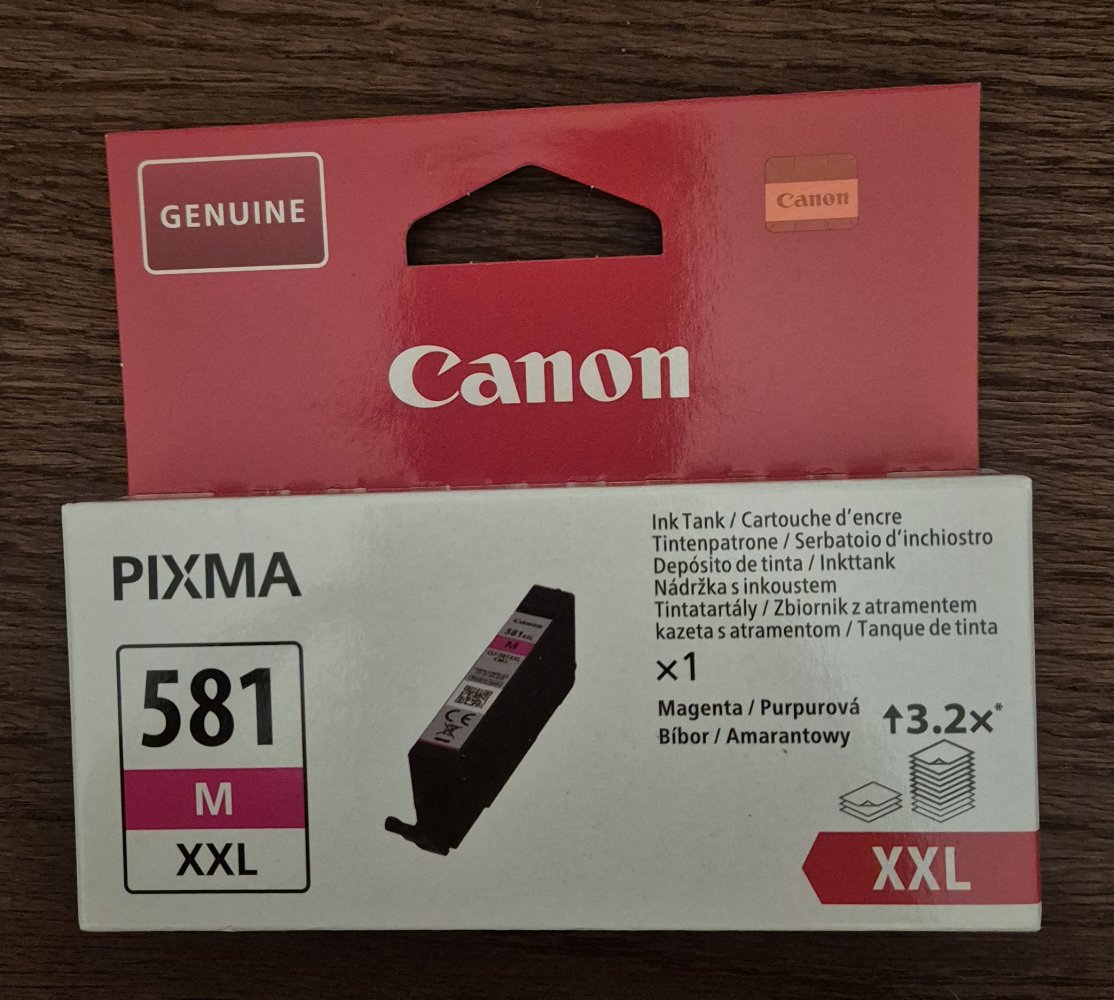 5 Tintenpatrone Canon CLI-581M XXL magenta -NEU und ungeöffnet