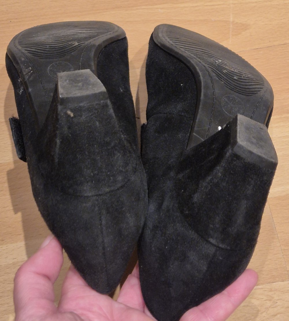 ARA Pumps Schuhe Wildleder schwarz Gr 41