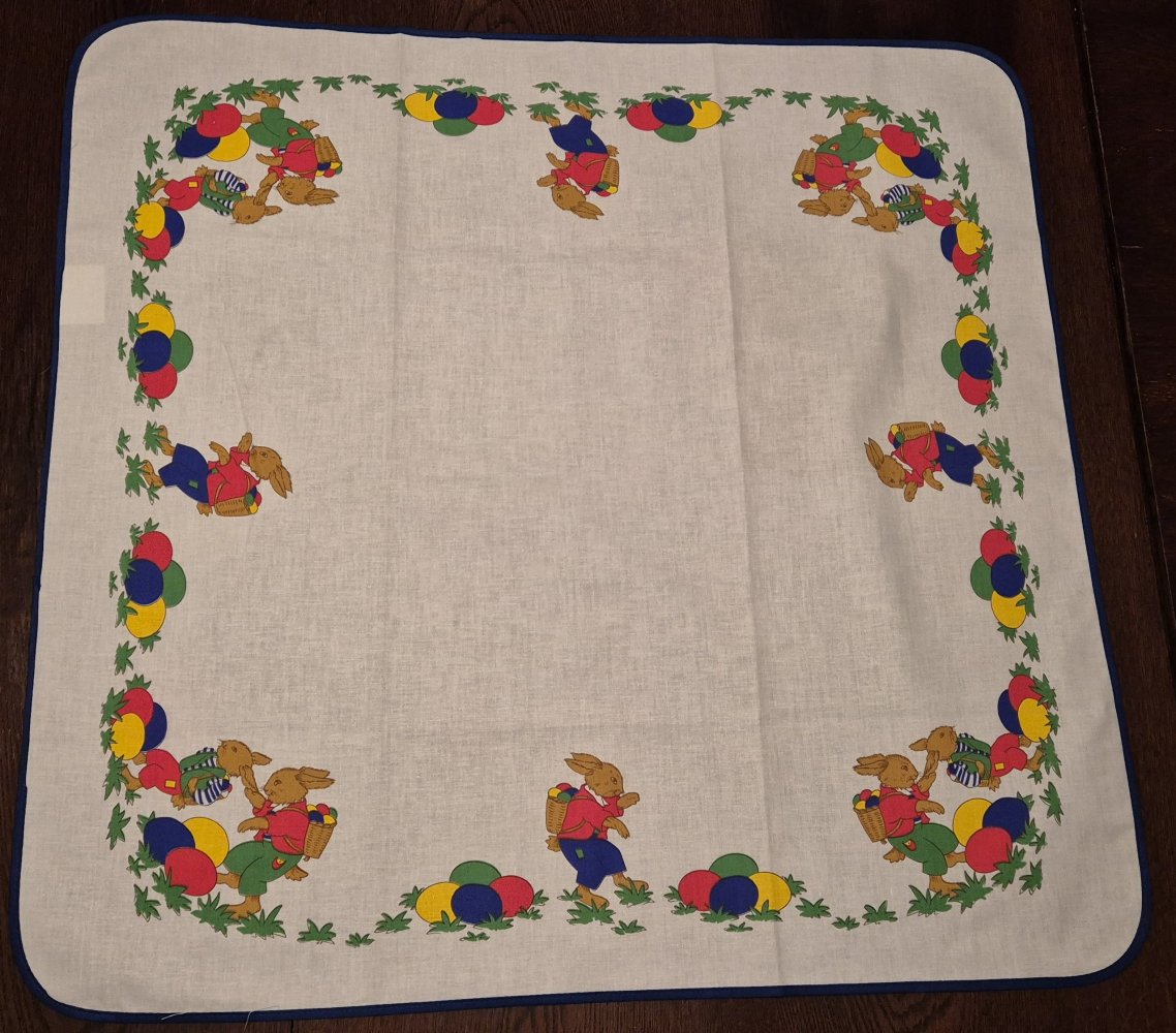 Tischdecke Osterhasen Ostern 78 cm x 76 cm