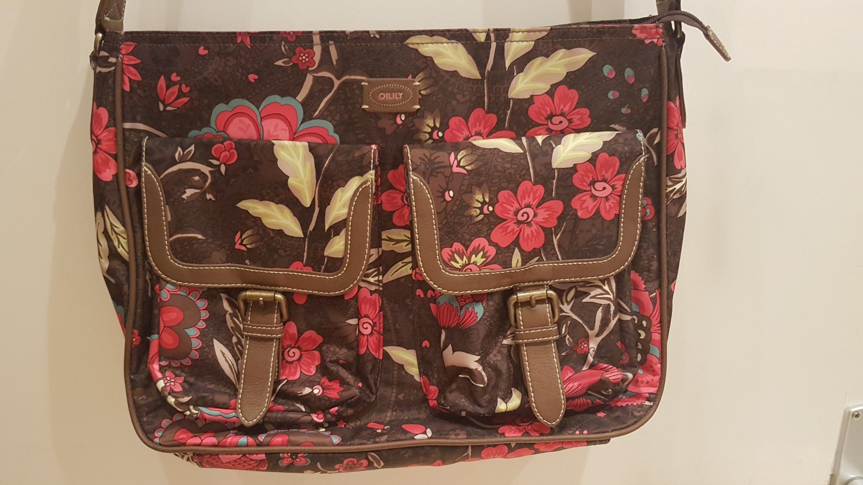 Oilily Handtasche, Umhängetasche braun Blumen