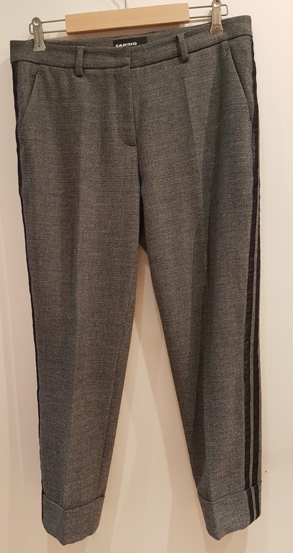 Cambio Hose Krystal beige grau meliert Gr 40
