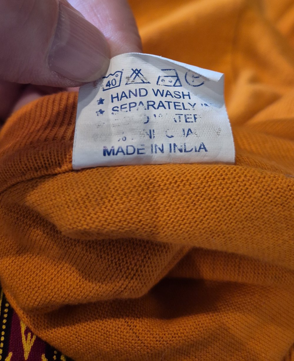 T-Shirt Afrika Kap Verde Ethno orange Gr M