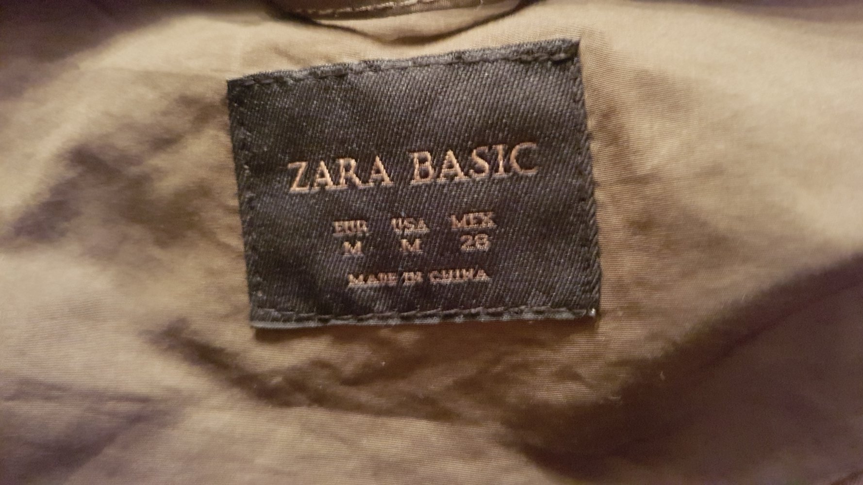 ZARA Übergangsjacke, grün, olive, Gr. M