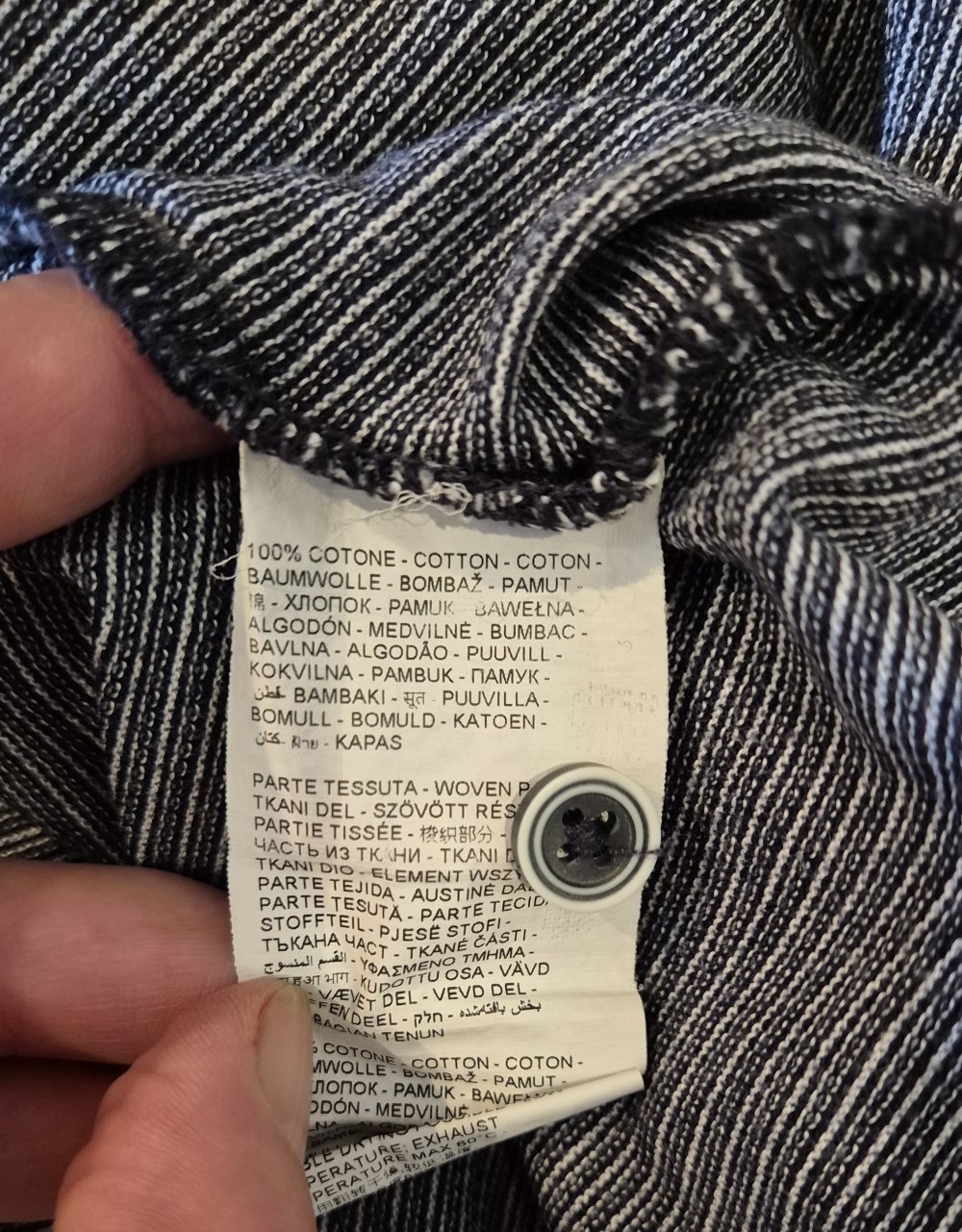 OVS T-Shirt blau weiß Gr L