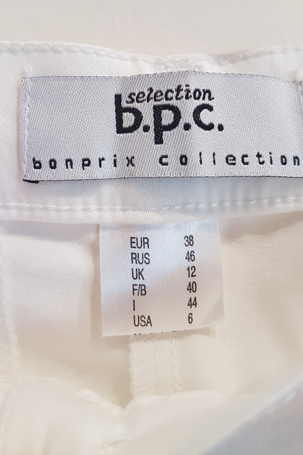 Bonprix Caprihose weiß Gr 38