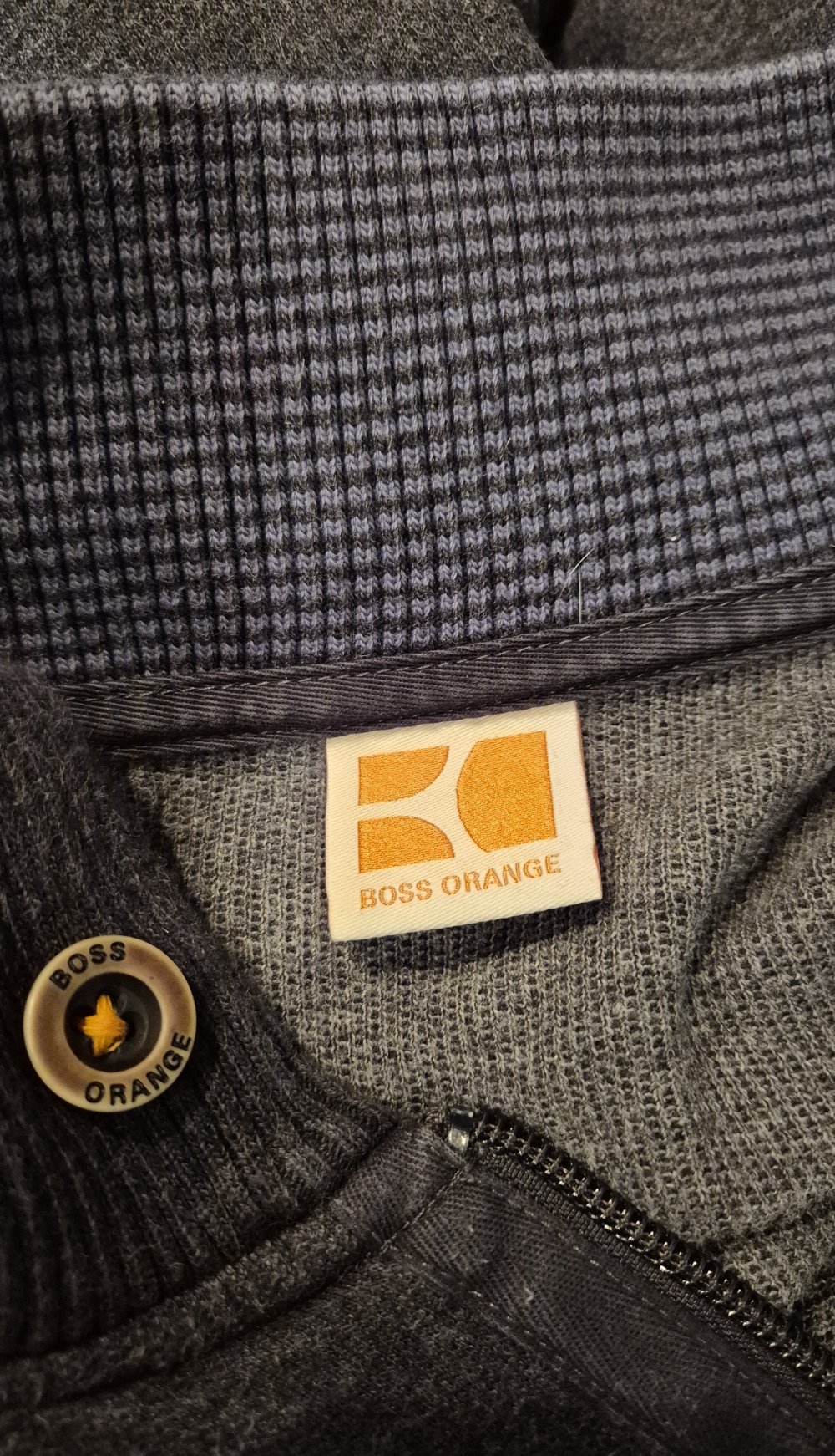 Boss orange Sweatjacke Jascke Bullover blau grau Gr M