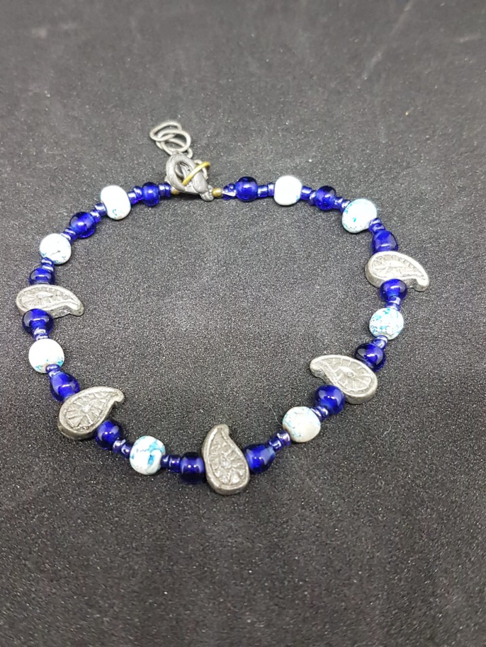 Armband blau silber