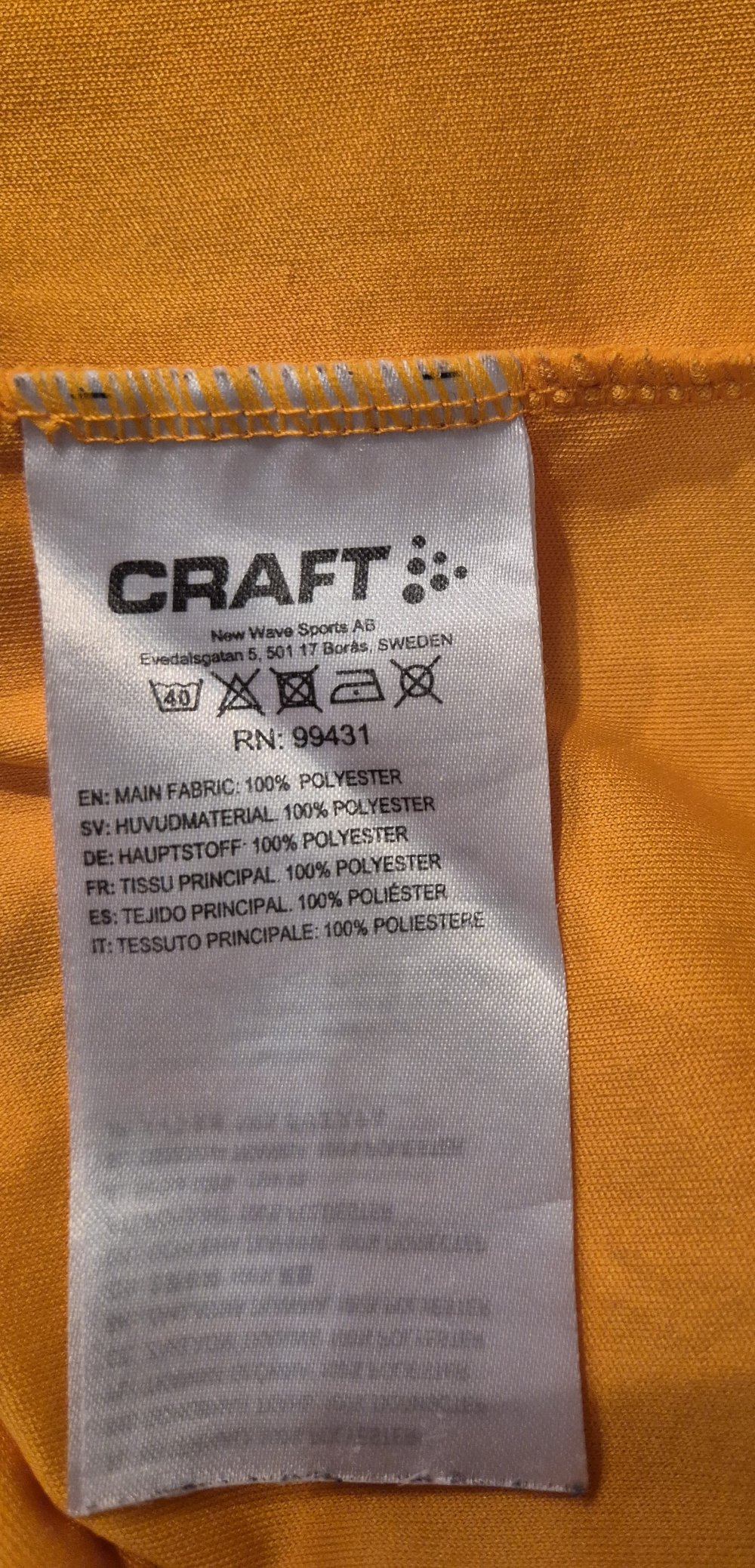 Craft Sportshirt Laufshirt running orange Gr M