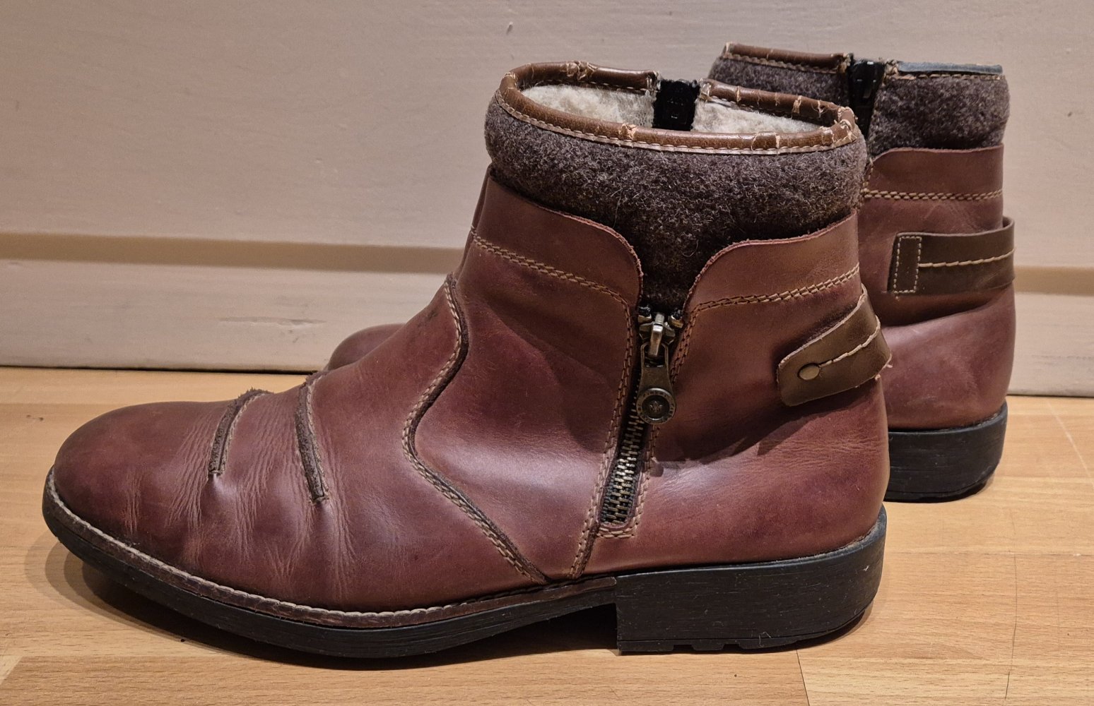 Rieker Stiefelette gefüttert braun Gr 42