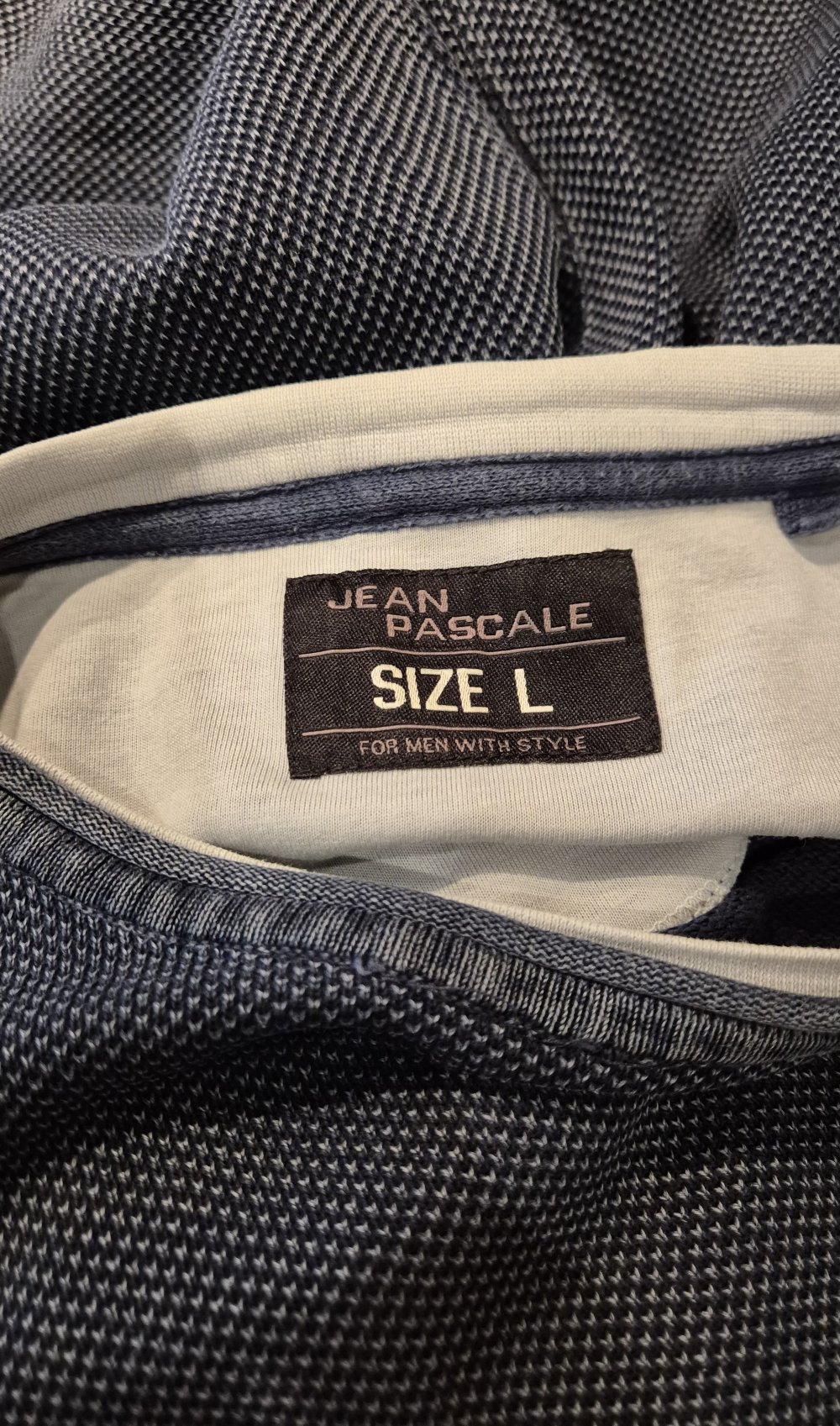 Jean Pascale Shirt Pullover Langarm blau Gr L