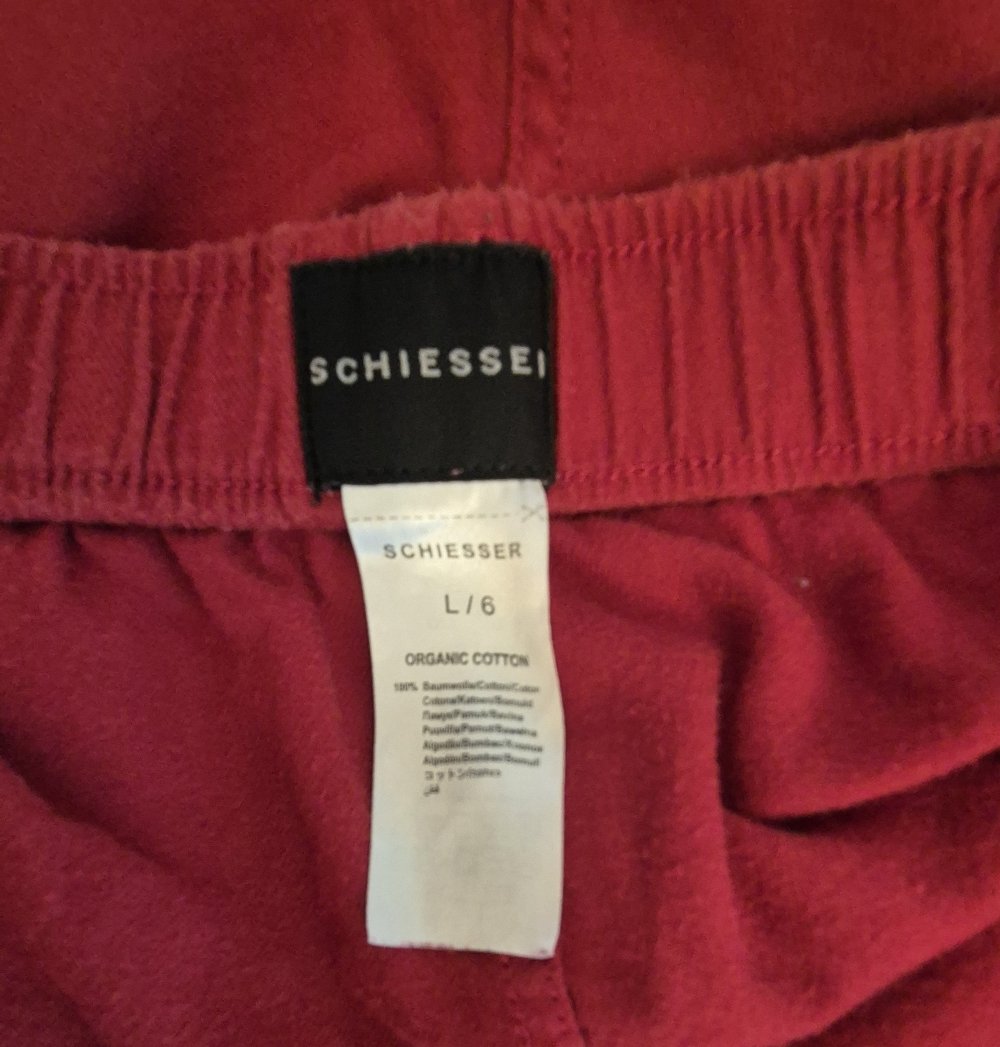 Schiesser Schorts Boxershorts Flanell rot Gr L