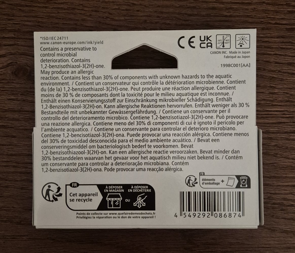 3 Tintenpatrone Canon CLI-581BK XXL schwarz - NEU und ungeöffnet