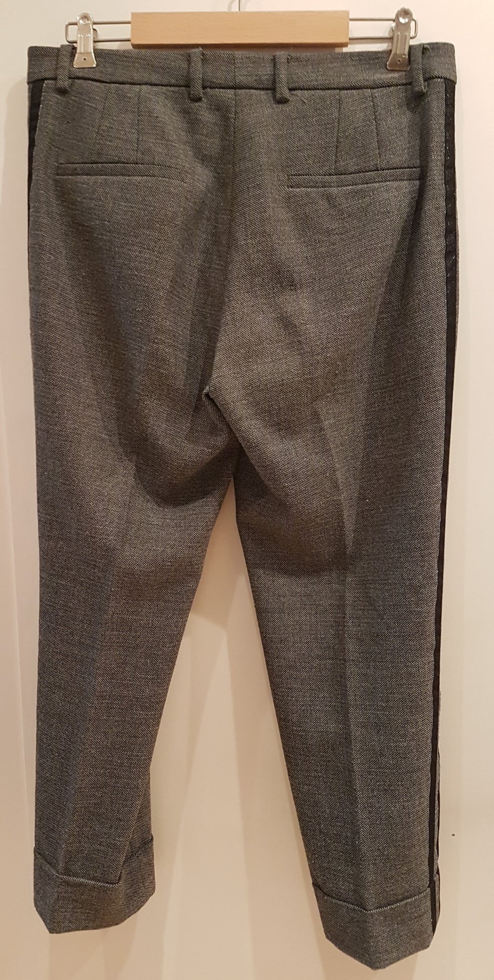 Cambio Hose Krystal beige grau meliert Gr 40
