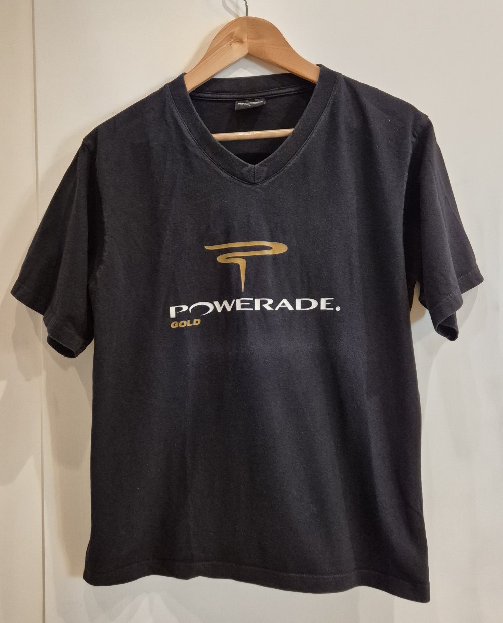 T-Shirt Powerade gold schwarz Gr L
