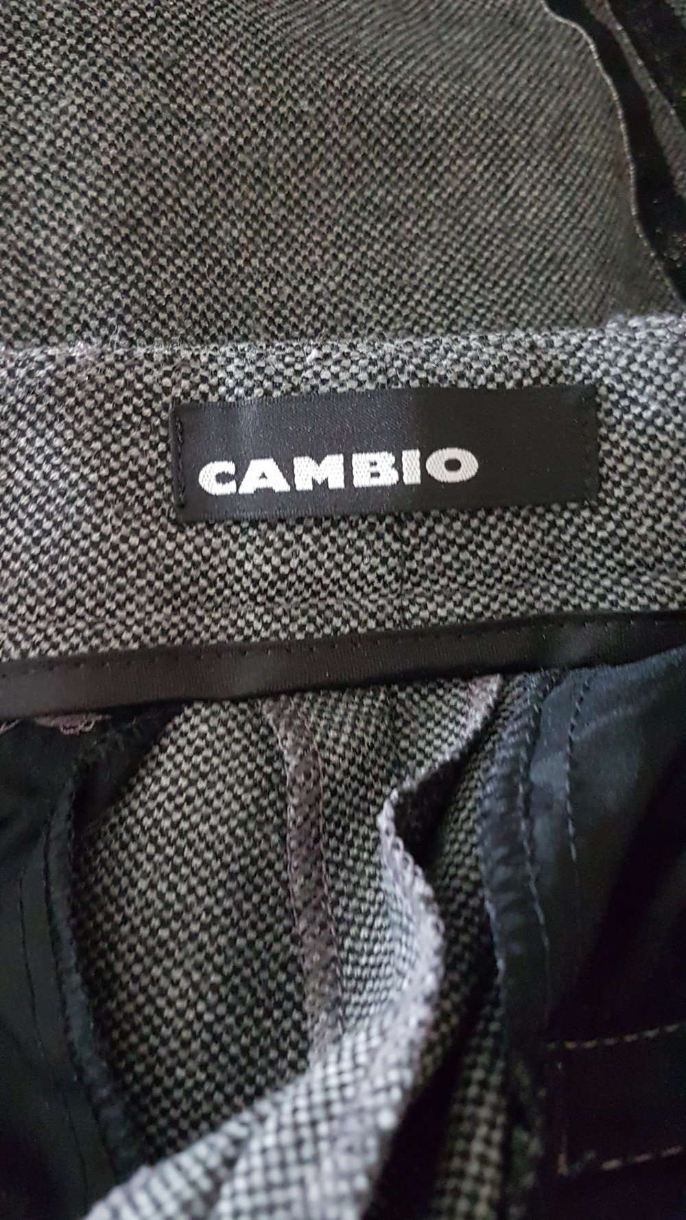 Cambio Hose Krystal beige grau meliert Gr 40
