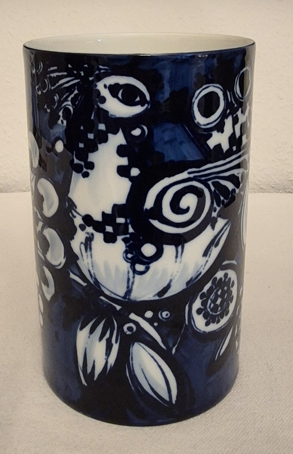 Große Pfauenvase Rosenthal Porzellan Bjørn Wiinblad, 1970