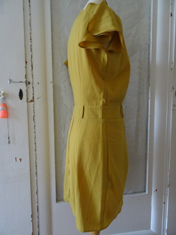 Kleid Asos 36 38 gelb S M gelb senffarben Sommerkleid Rock BERLIN