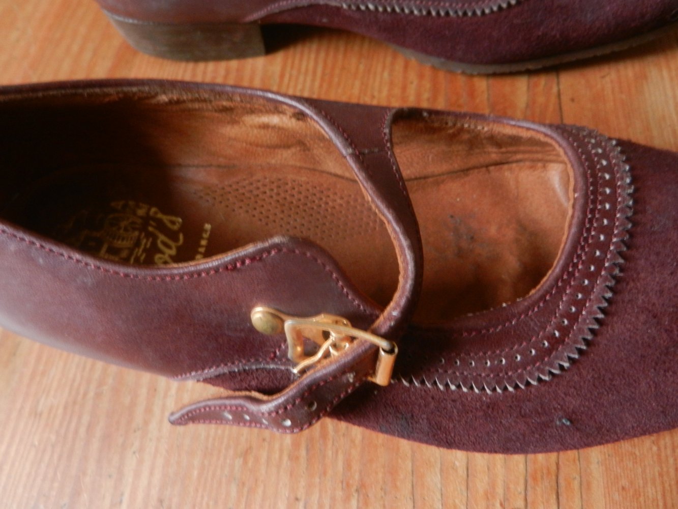 Vintage alte Kinderschuhe 28 Ladymod Leder 70er Vintage BERLIN