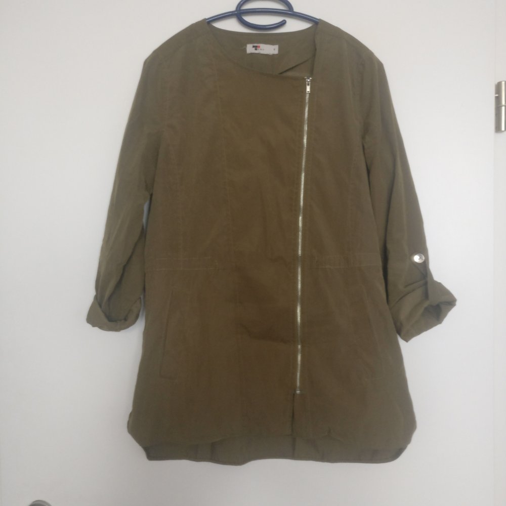 Shirt- Jacke Tunika- Shirt olivegrün Gr. S