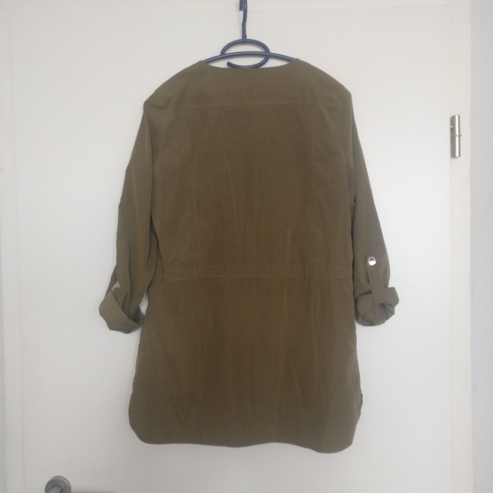 Shirt- Jacke Tunika- Shirt olivegrün Gr. S