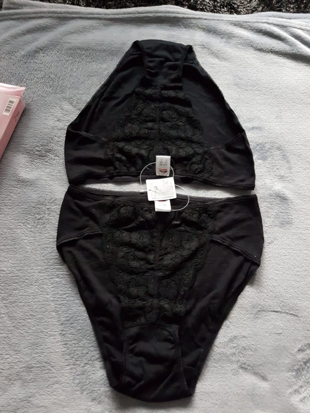 Damen Slip Frau Unterwäsche Unterhose Schwarz Größe 46 Übergröße 2er Pack Set