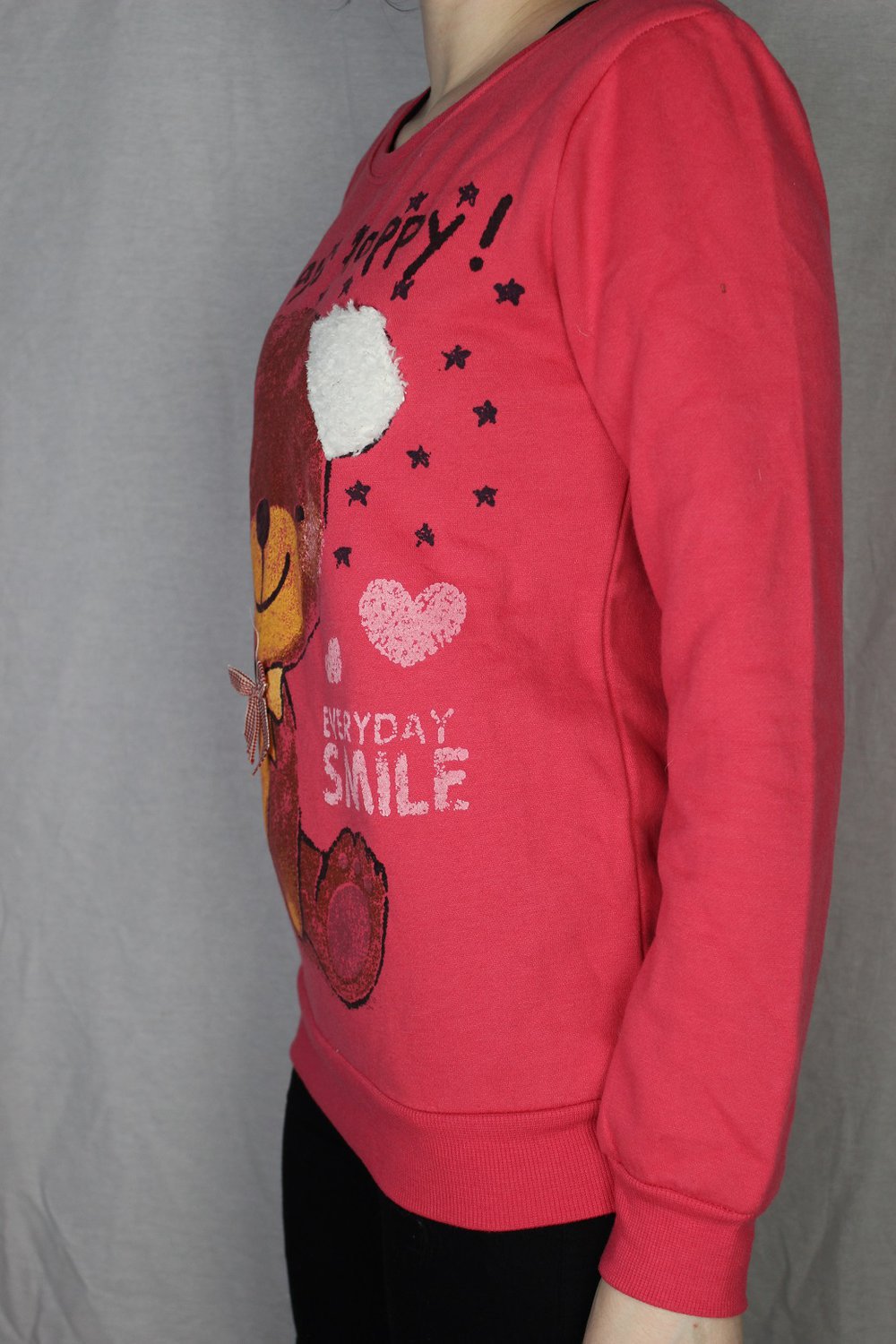 Pullover süß Pink Alway happy ever smile bär