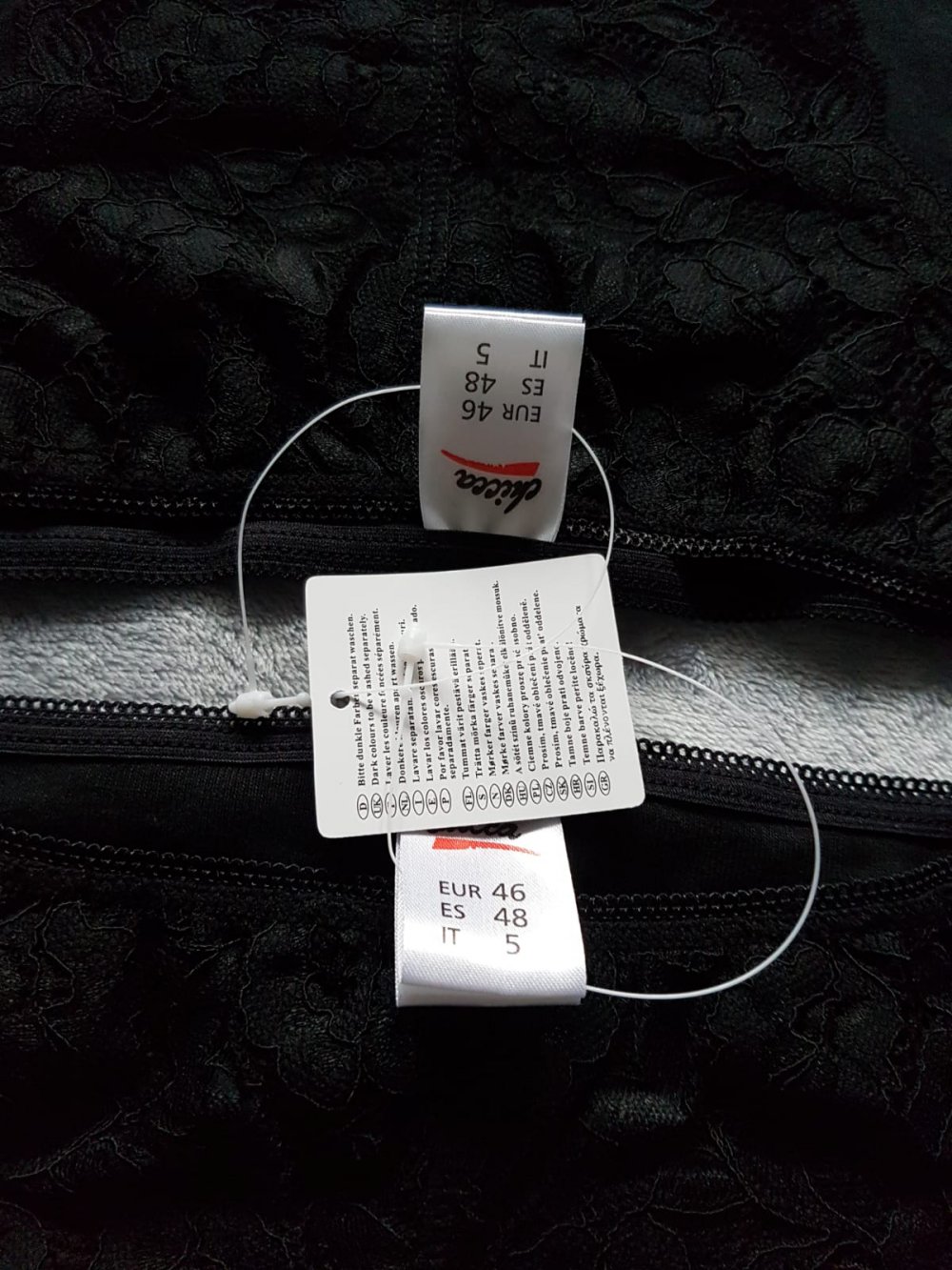 Damen Slip Frau Unterwäsche Unterhose Schwarz Größe 46 Übergröße 2er Pack Set