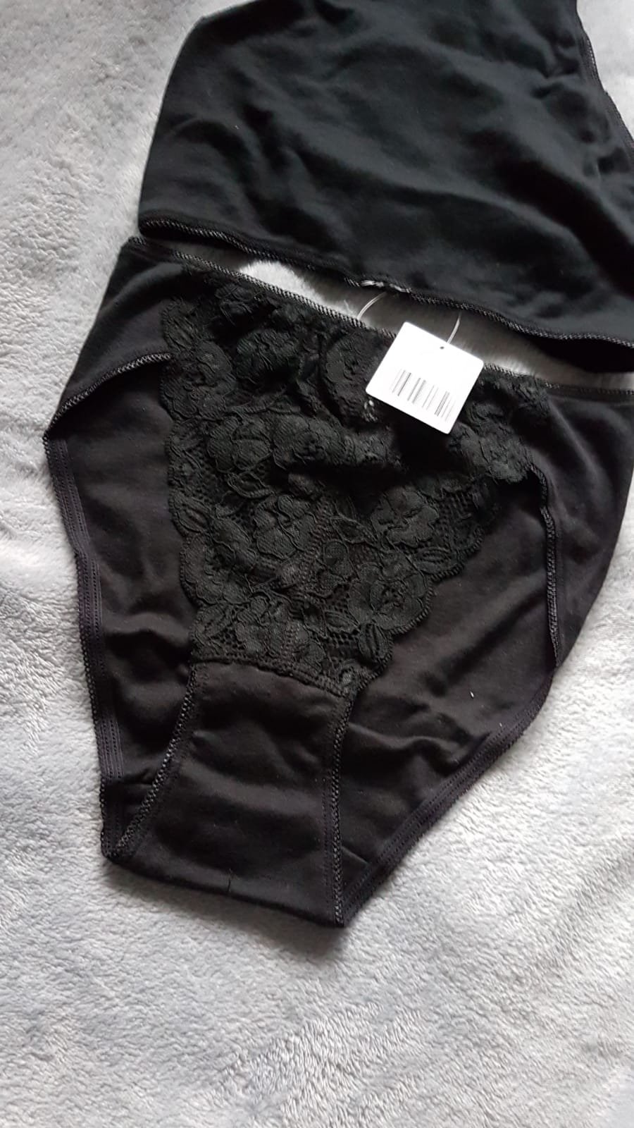 Damen Slip Frau Unterwäsche Unterhose Schwarz Größe 38 2er Pack Set